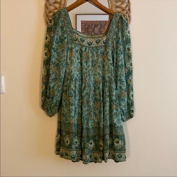 Spell Green Floral Dress - Picture 2 of 2